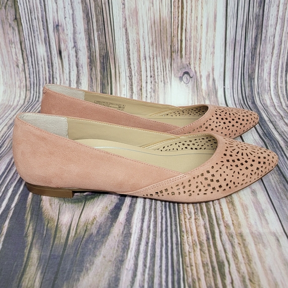 Vionic | Shoes | Vionic Carmela Perf Dusty Pink Suede Flats | Poshmark